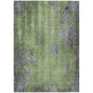 Naelion Green Washable Indoor-Outdoor Rug