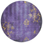 Naelion Purple Washable Indoor-Outdoor Rug