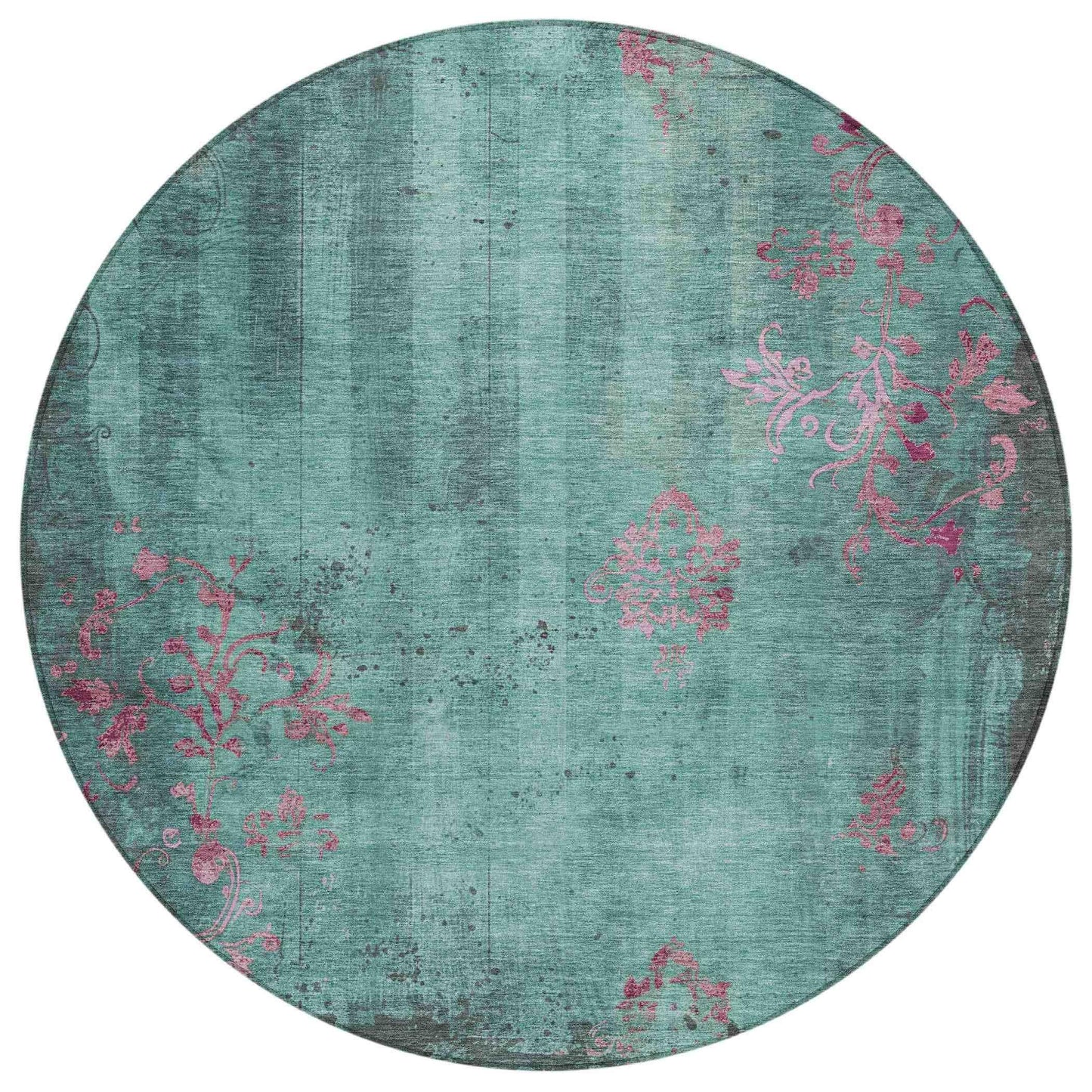 Naelion Seafoam Washable Indoor-Outdoor Rug