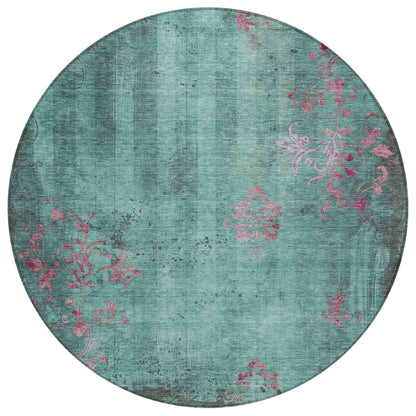 Naelion Seafoam Washable Indoor-Outdoor Rug