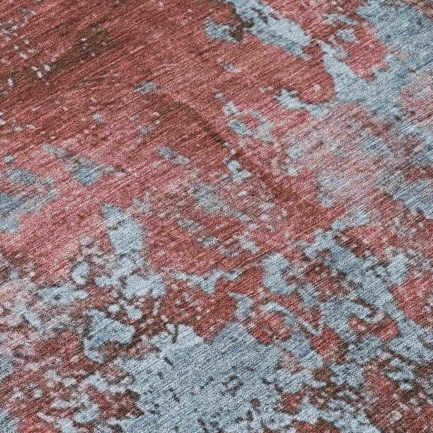 Naelira Coral Washable Indoor-Outdoor Rug