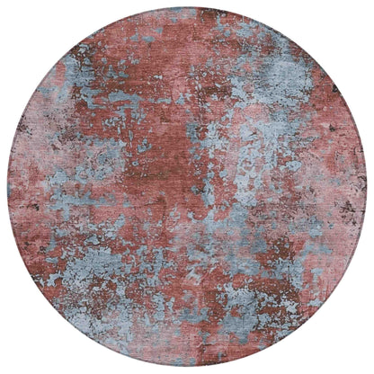 Naelira Coral Washable Indoor-Outdoor Rug