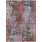 Naelira Coral Washable Indoor-Outdoor Rug