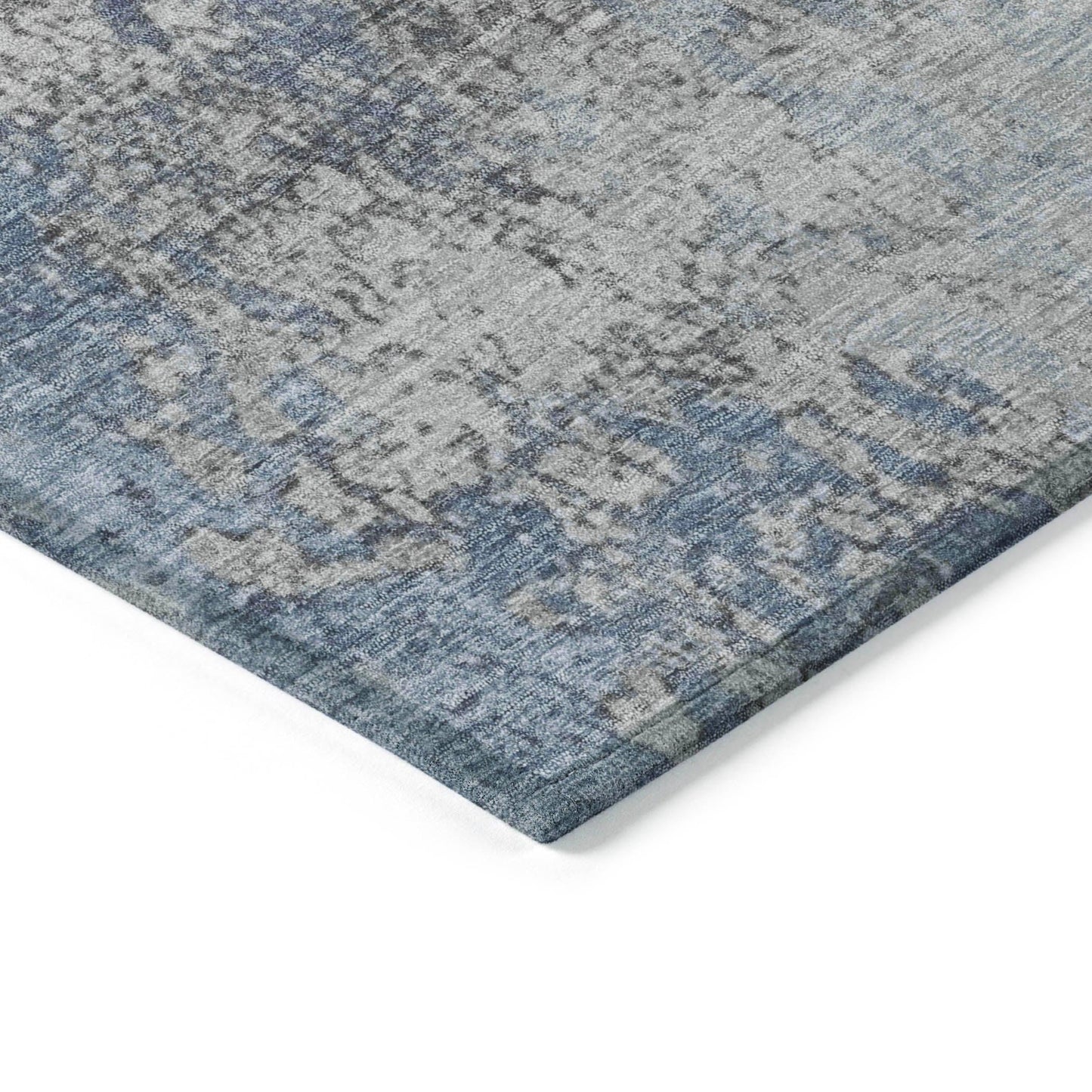 Naelira Denim Washable Indoor-Outdoor Rug