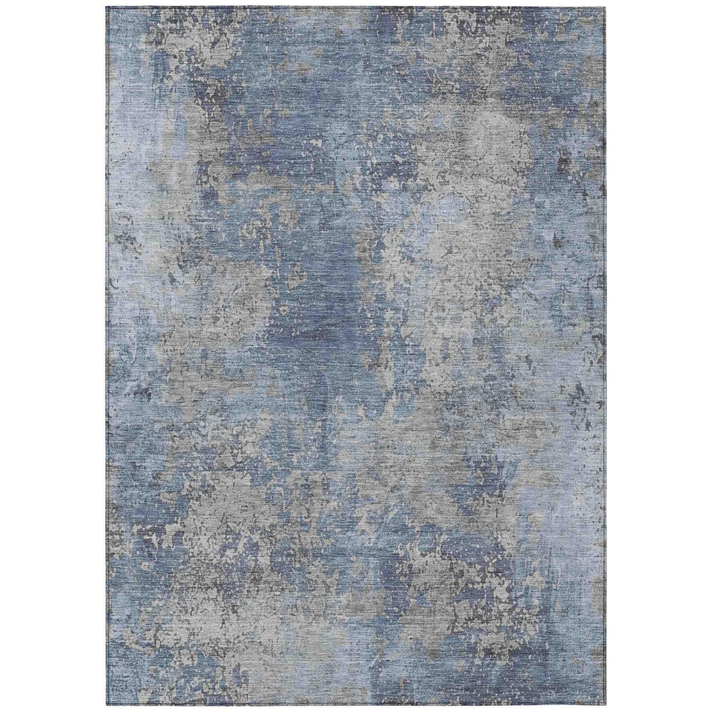 Naelira Denim Washable Indoor-Outdoor Rug