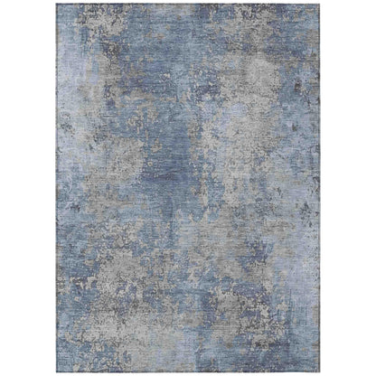 Naelira Denim Washable Indoor-Outdoor Rug