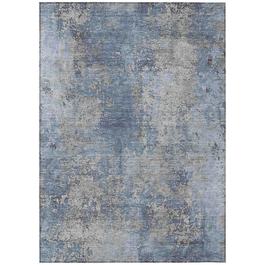Naelira Denim Washable Indoor-Outdoor Rug