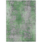 Naelira Green Washable Indoor-Outdoor Rug