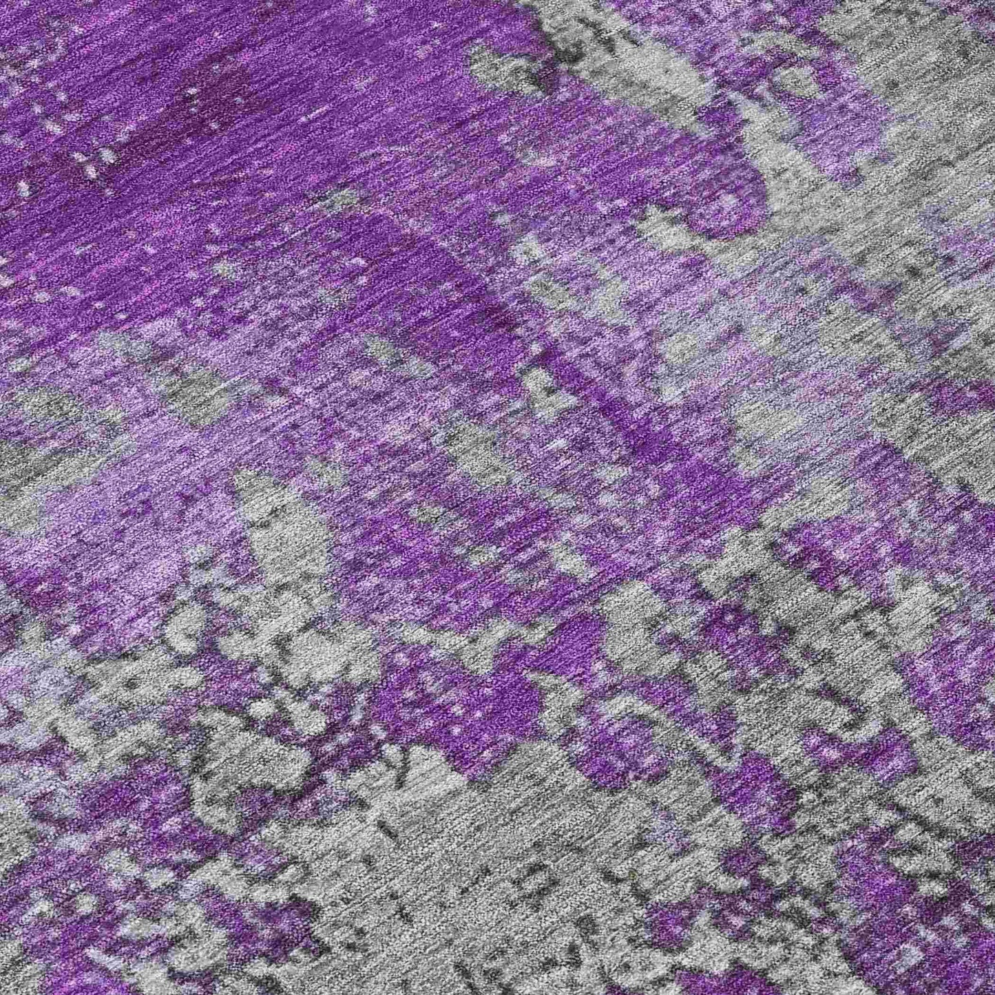 Naelira Purple Washable Indoor-Outdoor Rug