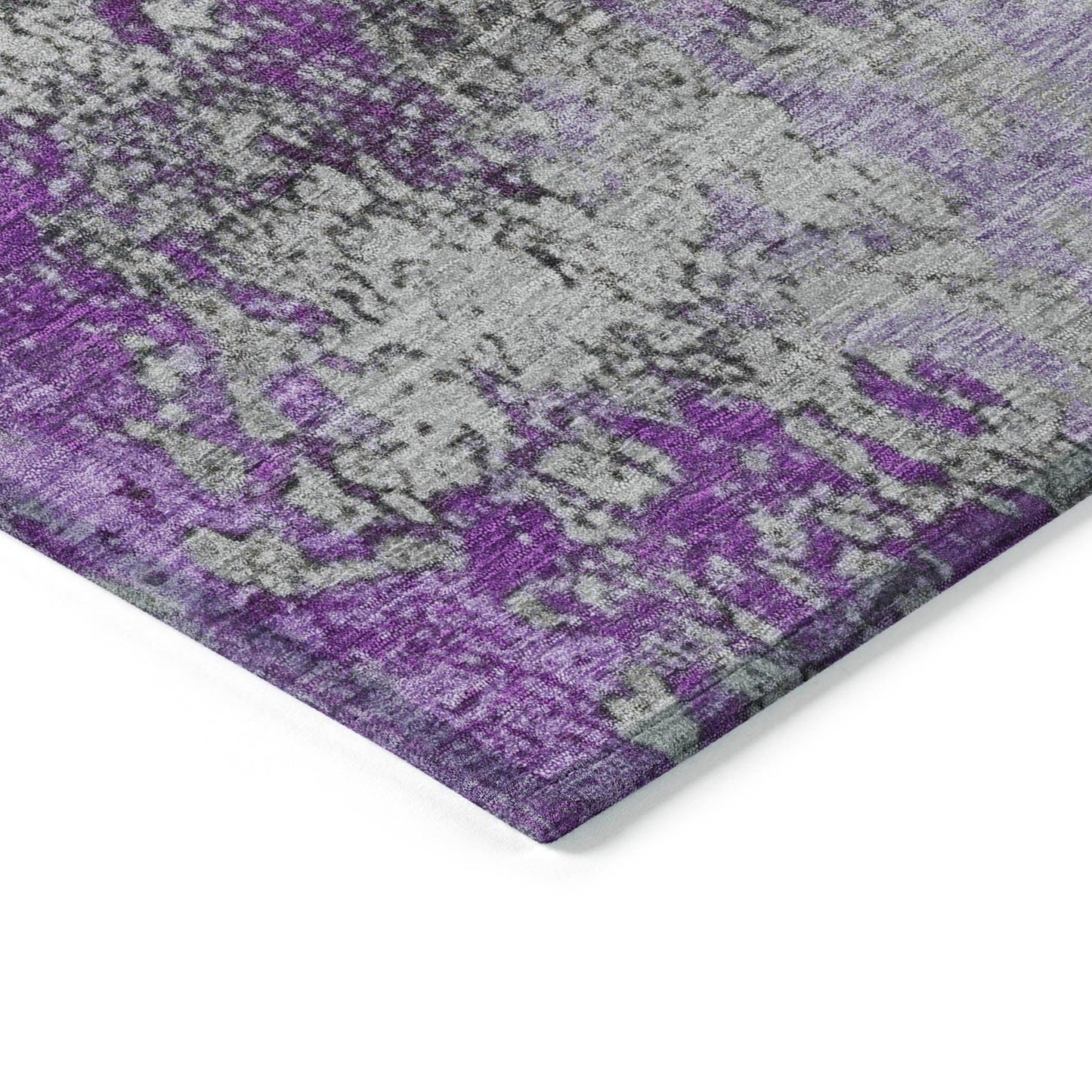 Naelira Purple Washable Indoor-Outdoor Rug