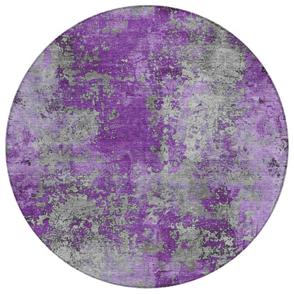 Naelira Purple Washable Indoor-Outdoor Rug