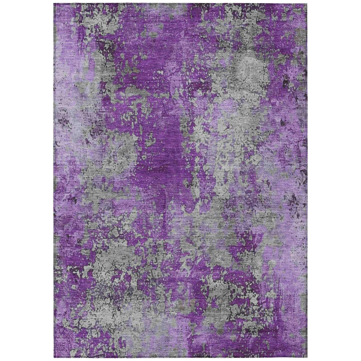 Naelira Purple Washable Indoor-Outdoor Rug
