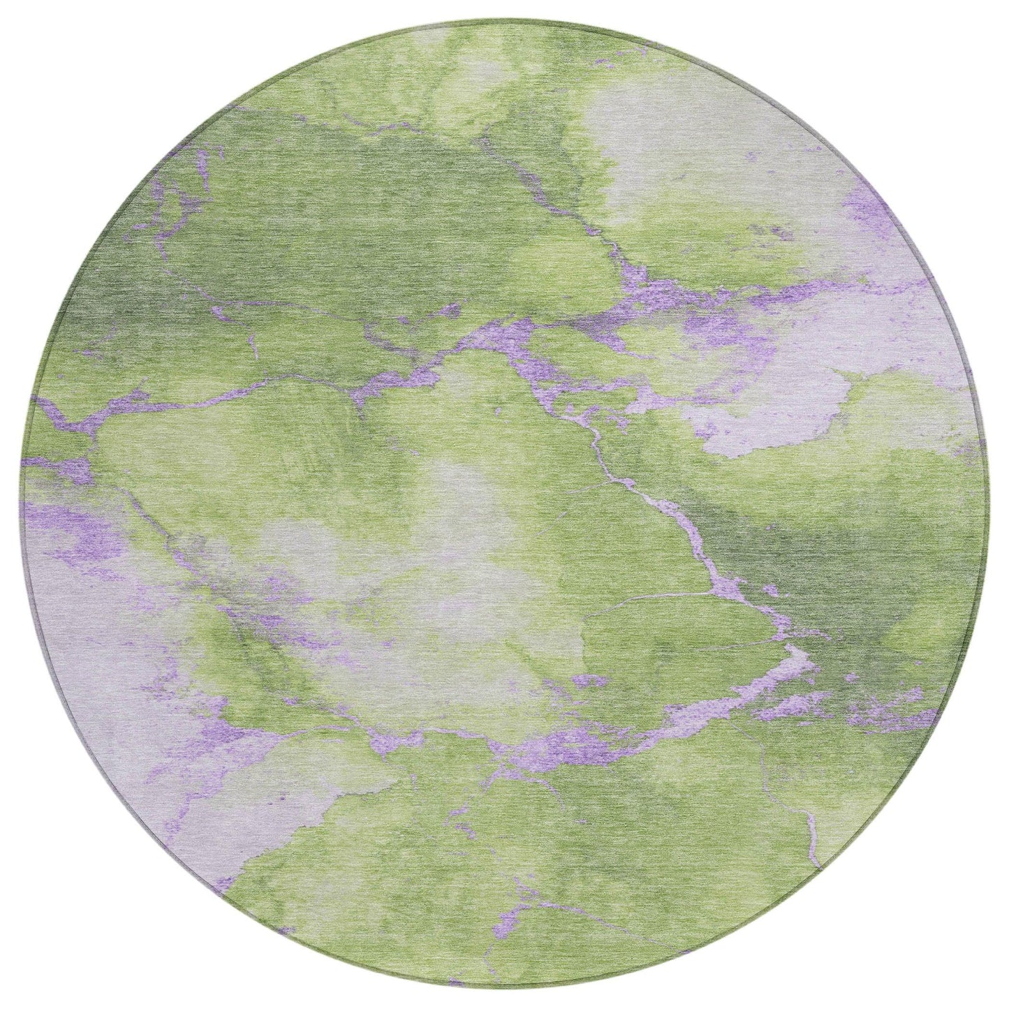 Naelius Green Washable Indoor-Outdoor Rug