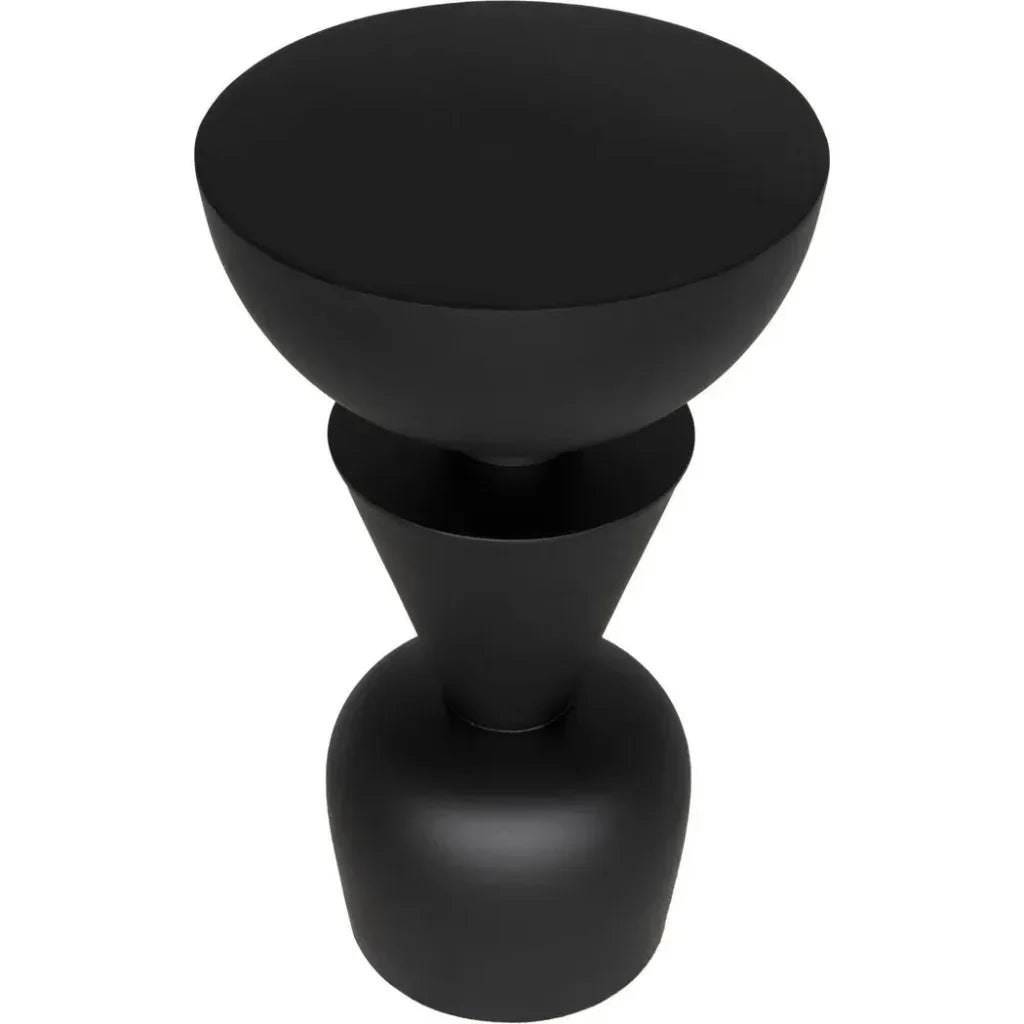 Nagozi Side Table, Metal - LOOMLAN - Noir - Side Tables