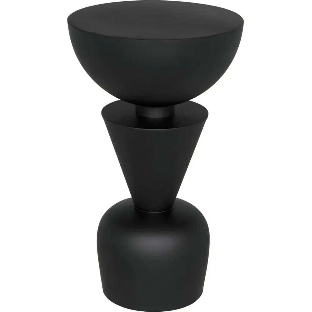 Nagozi Side Table, Metal - LOOMLAN - Noir - Side Tables