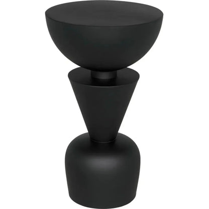 Nagozi Side Table, Metal - LOOMLAN - Noir - Side Tables