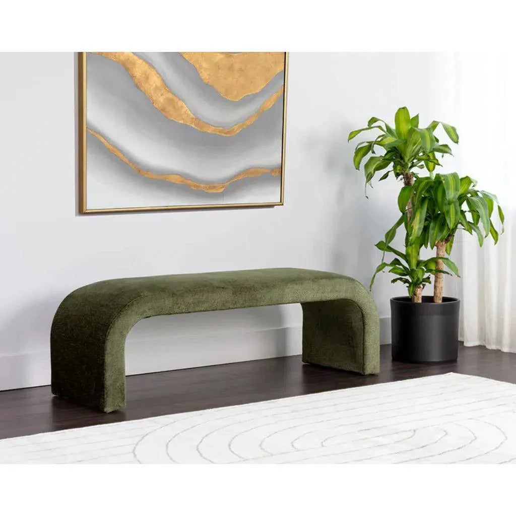 Nahara Stain Resistant Bedroom Bench - LOOMLAN - SUNPAN - Bedroom Benches