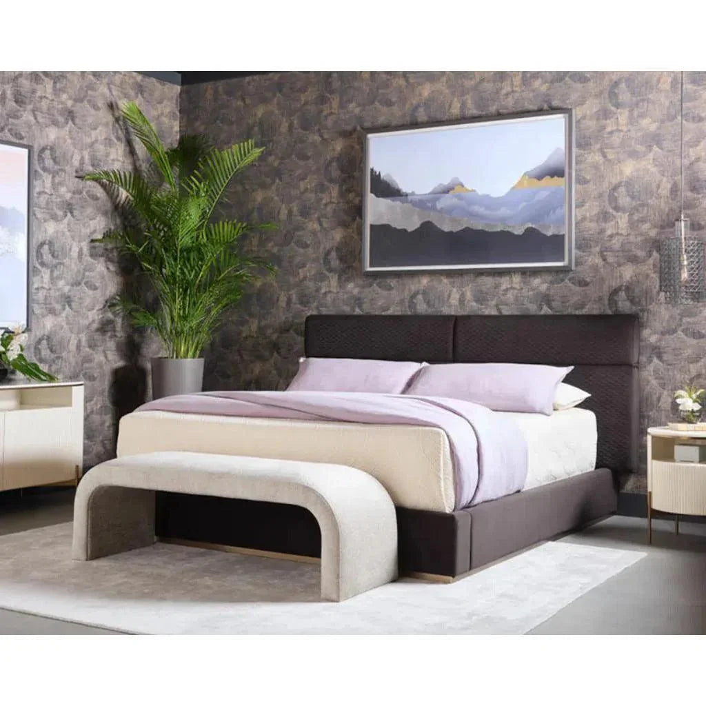 Nahara Stain Resistant Bedroom Bench - LOOMLAN - SUNPAN - Bedroom Benches