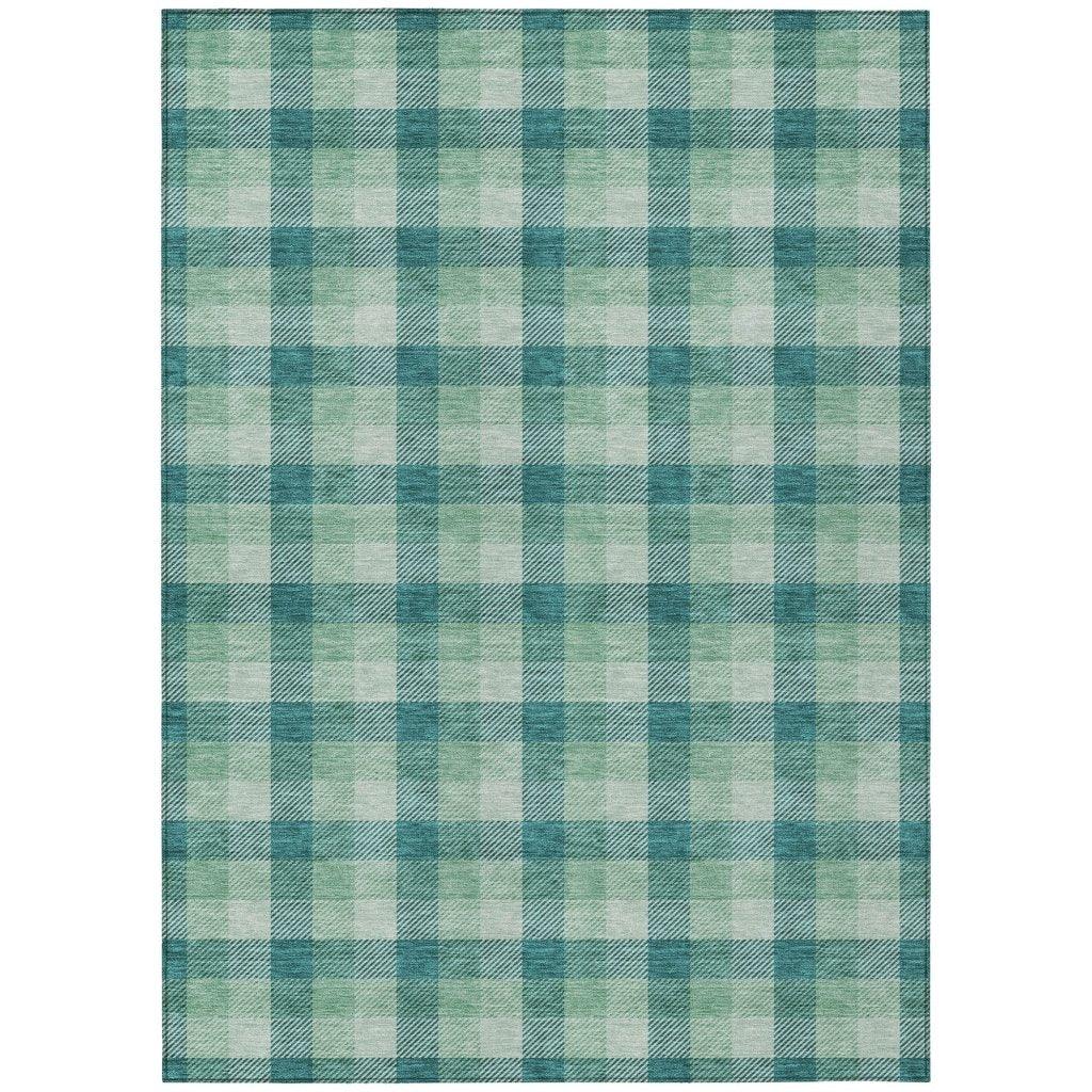 Nahlia Blue Washable Indoor-Outdoor Rug-Outdoor Rugs-LOOMLAN Rugs-2'6" x 3'10"-LOOMLAN