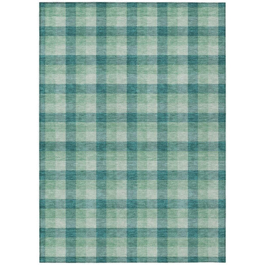 Nahlia Blue Washable Indoor-Outdoor Rug-Outdoor Rugs-LOOMLAN Rugs-2'6" x 3'10"-LOOMLAN