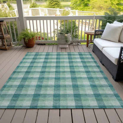 Nahlia Blue Washable Indoor-Outdoor Rug-Outdoor Rugs-LOOMLAN Rugs-LOOMLAN