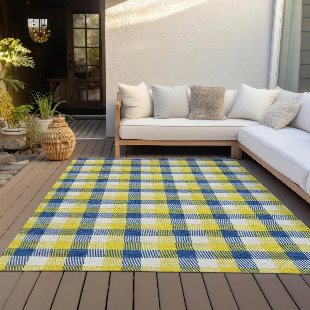 Nahlia Gold Washable Indoor-Outdoor Rug-Outdoor Rugs-LOOMLAN Rugs-LOOMLAN