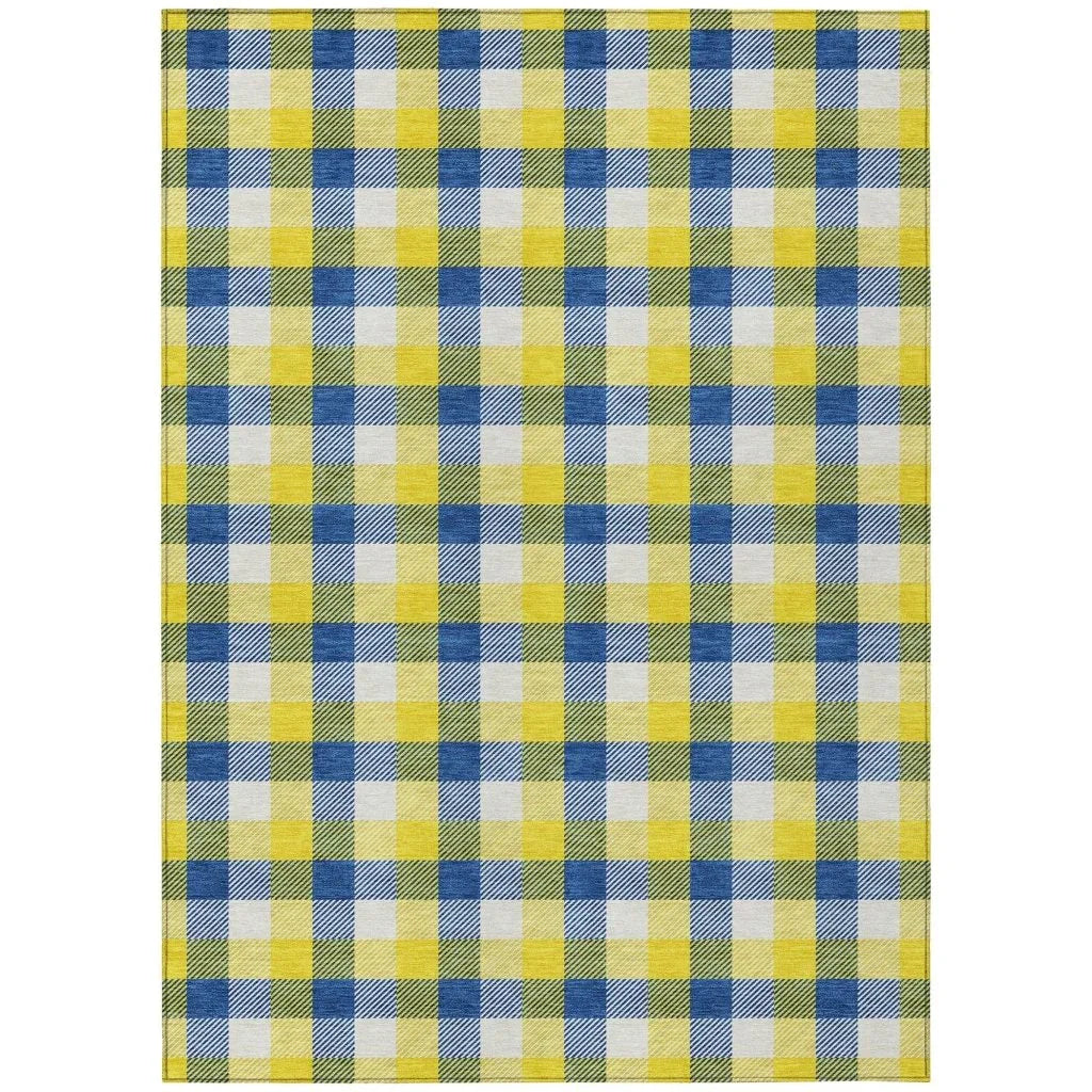 Nahlia Gold Washable Indoor-Outdoor Rug-Outdoor Rugs-LOOMLAN Rugs-2'6" x 3'10"-LOOMLAN