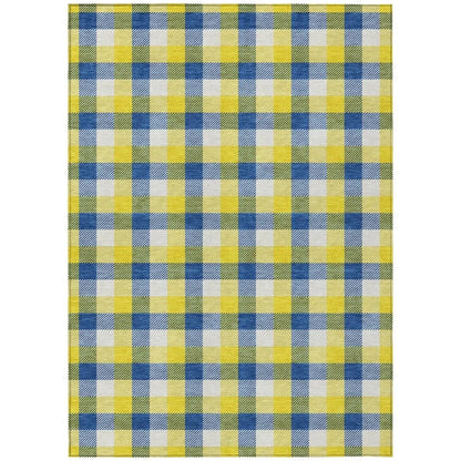 Nahlia Gold Washable Indoor-Outdoor Rug-Outdoor Rugs-LOOMLAN Rugs-2'6" x 3'10"-LOOMLAN
