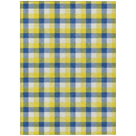 Nahlia Gold Washable Indoor-Outdoor Rug-Outdoor Rugs-LOOMLAN Rugs-2'6" x 3'10"-LOOMLAN