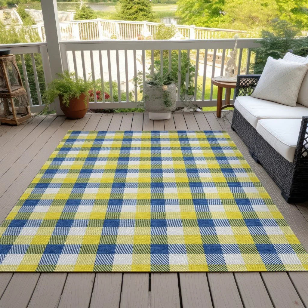 Nahlia Gold Washable Indoor-Outdoor Rug-Outdoor Rugs-LOOMLAN Rugs-LOOMLAN