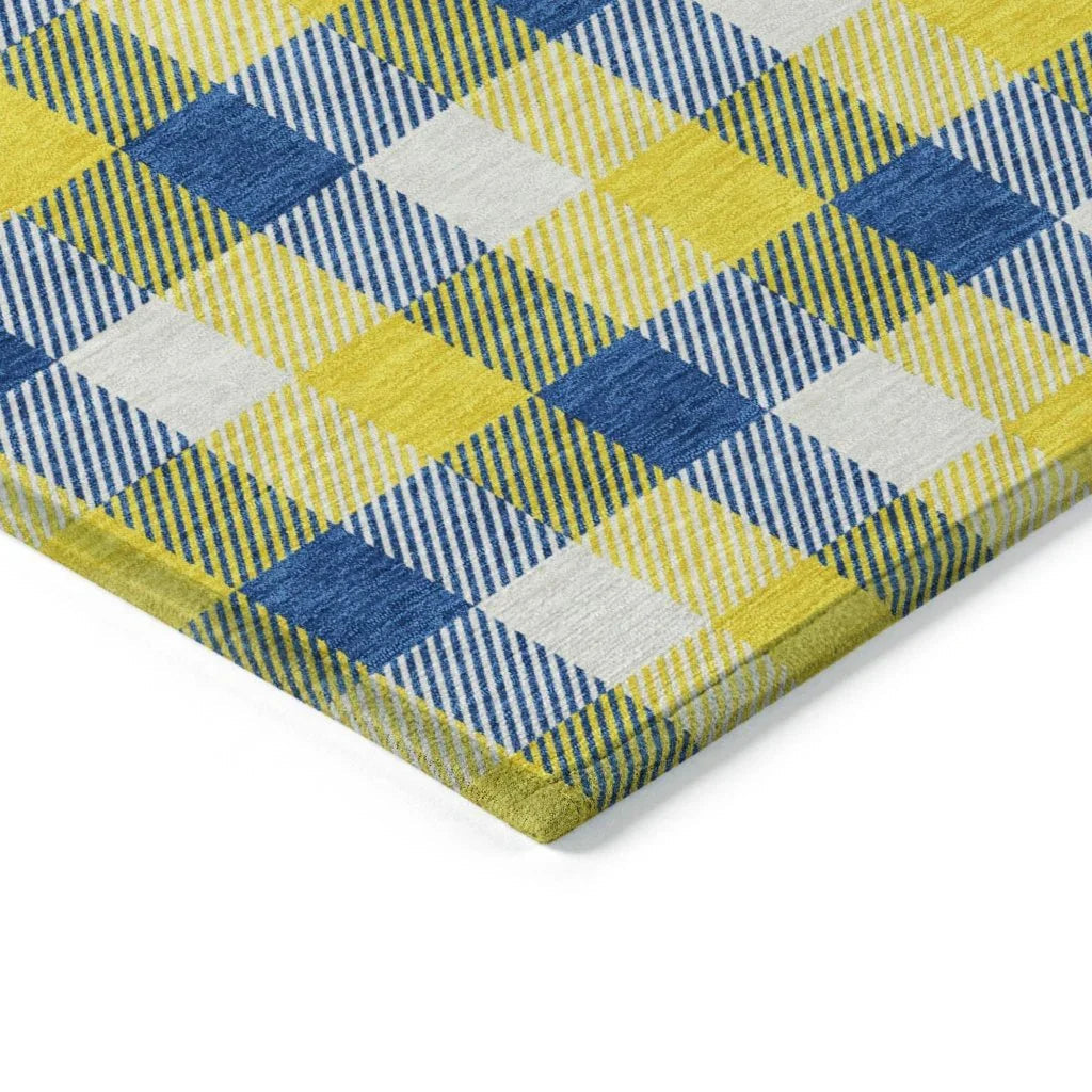 Nahlia Gold Washable Indoor-Outdoor Rug-Outdoor Rugs-LOOMLAN Rugs-LOOMLAN