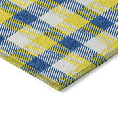 Nahlia Gold Washable Indoor-Outdoor Rug-Outdoor Rugs-LOOMLAN Rugs-LOOMLAN