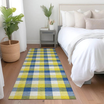 Nahlia Gold Washable Indoor-Outdoor Rug-Outdoor Rugs-LOOMLAN Rugs-LOOMLAN