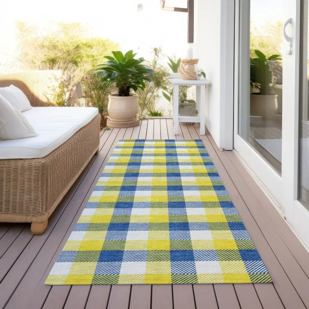 Nahlia Gold Washable Indoor-Outdoor Rug-Outdoor Rugs-LOOMLAN Rugs-LOOMLAN
