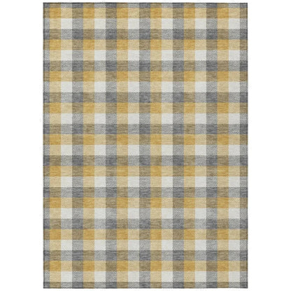 Nahlia Gray Washable Indoor-Outdoor Rug-Outdoor Rugs-LOOMLAN Rugs-2'6" x 3'10"-LOOMLAN