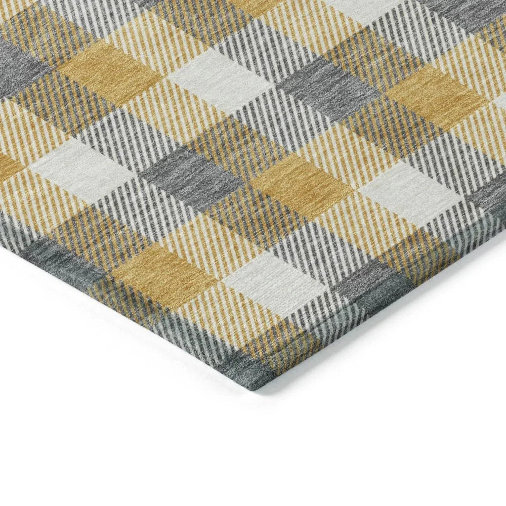 Nahlia Gray Washable Indoor-Outdoor Rug-Outdoor Rugs-LOOMLAN Rugs-LOOMLAN