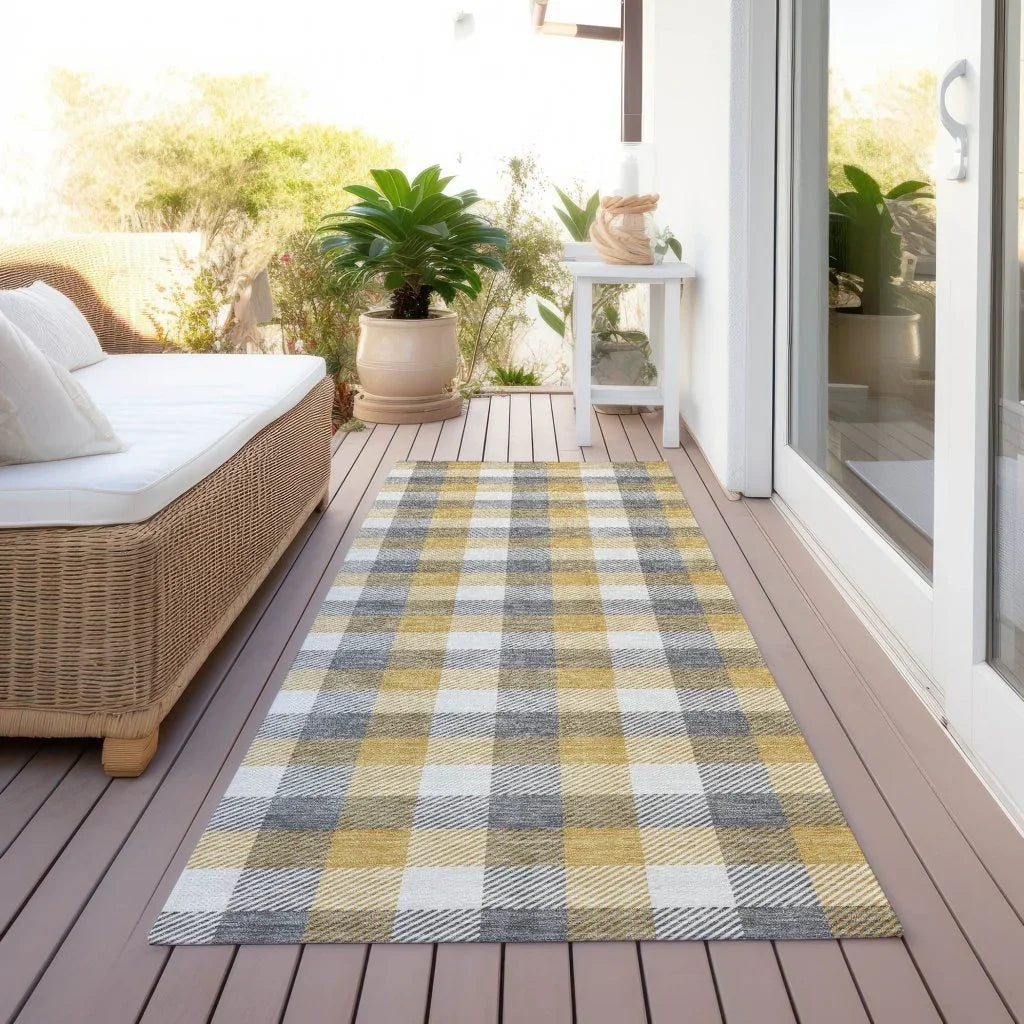 Nahlia Gray Washable Indoor-Outdoor Rug-Outdoor Rugs-LOOMLAN Rugs-LOOMLAN