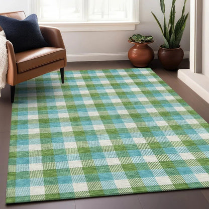 Nahlia Lime Washable Indoor-Outdoor Rug-Outdoor Rugs-LOOMLAN Rugs-LOOMLAN