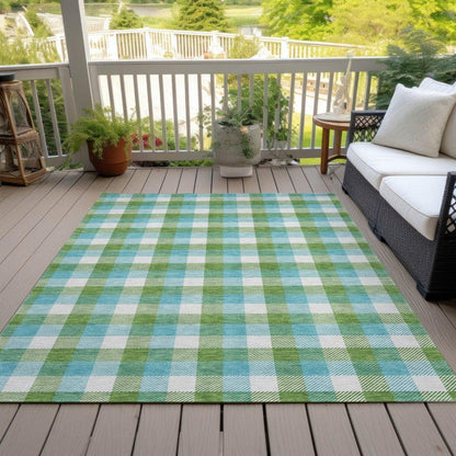 Nahlia Lime Washable Indoor-Outdoor Rug-Outdoor Rugs-LOOMLAN Rugs-LOOMLAN