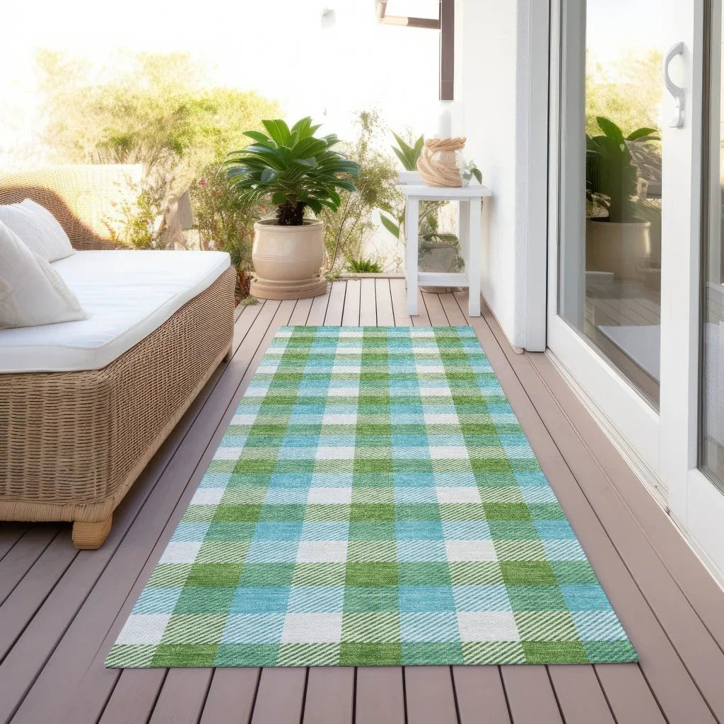 Nahlia Lime Washable Indoor-Outdoor Rug-Outdoor Rugs-LOOMLAN Rugs-LOOMLAN