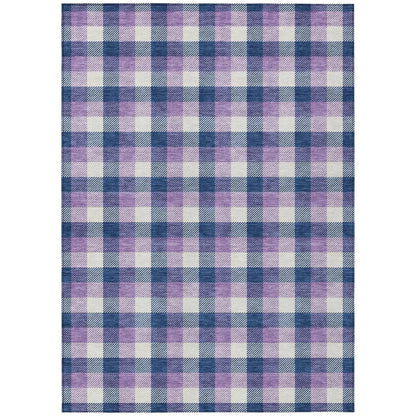 Nahlia Navy Washable Indoor-Outdoor Rug-Outdoor Rugs-LOOMLAN Rugs-2'6" x 3'10"-LOOMLAN