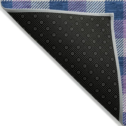 Nahlia Navy Washable Indoor-Outdoor Rug-Outdoor Rugs-LOOMLAN Rugs-LOOMLAN