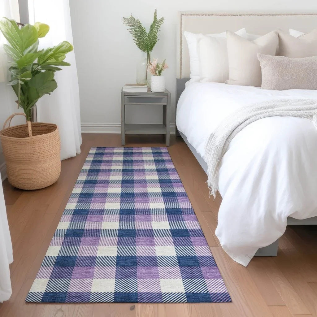 Nahlia Navy Washable Indoor-Outdoor Rug-Outdoor Rugs-LOOMLAN Rugs-LOOMLAN