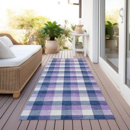 Nahlia Navy Washable Indoor-Outdoor Rug-Outdoor Rugs-LOOMLAN Rugs-LOOMLAN