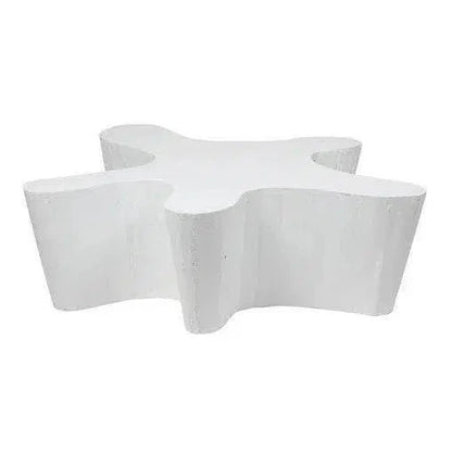 Naka Outdoor Live Edge White Coffee Table-Outdoor Coffee Tables-Artesia-LOOMLAN