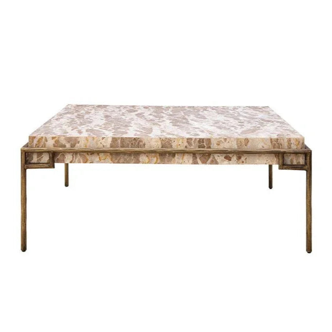 Nala Marble Top Square Coffee Table - LOOMLAN - Furniture Classics - Coffee Tables