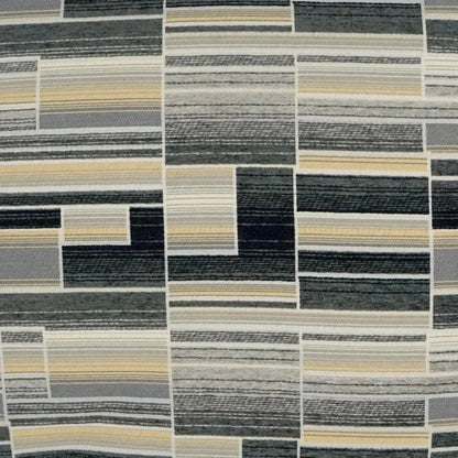 Naman Abstract Black Yellow Large Throw Pillow Insert - LOOMLAN - D.V. Kap - Throw Pillows