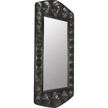 Nanna Mirror, Hand Rubbed Black Light Brown Trim - LOOMLAN - Noir - Wall Mirrors