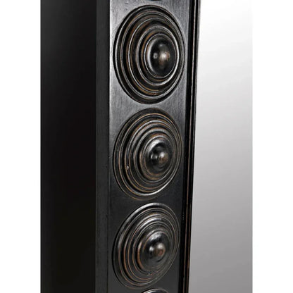 Nanna Mirror, Hand Rubbed Black Light Brown Trim - LOOMLAN - Noir - Wall Mirrors