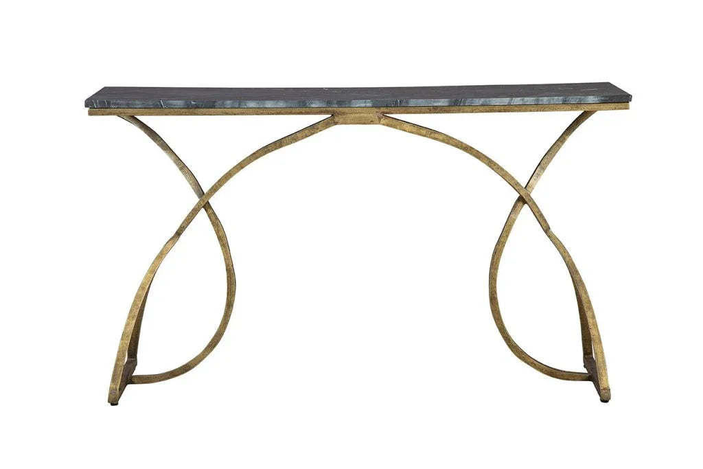 Nantes Marble Top Rectangular Console Table - LOOMLAN - Furniture Classics - Console Tables